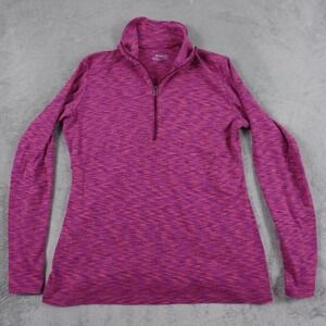 Columbia Sweater Womens XL Purple Pullover Outdoor 1/4 Zip Activewear